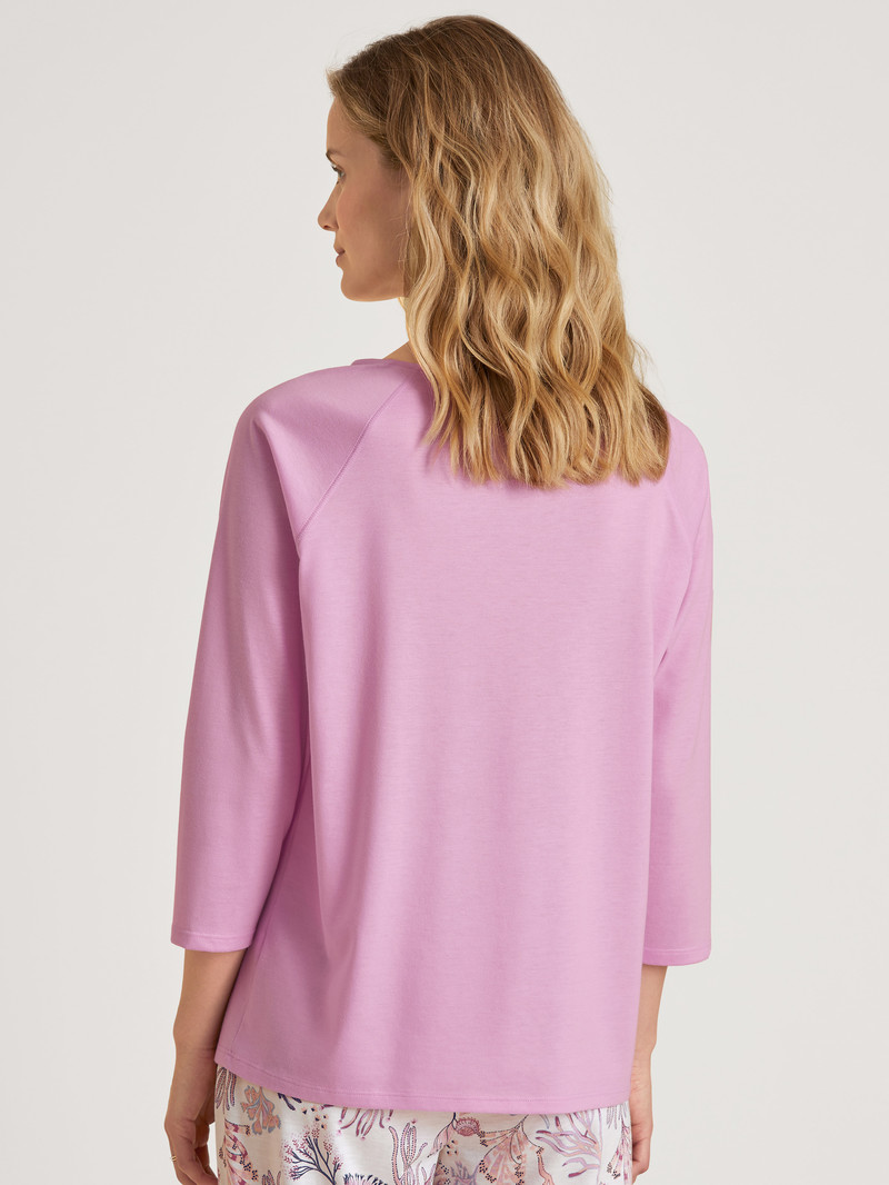 Pigiami Donna Calida Favourites Harmony Shirt 3/4 Sleeve Rosa | 2437-RTPBD