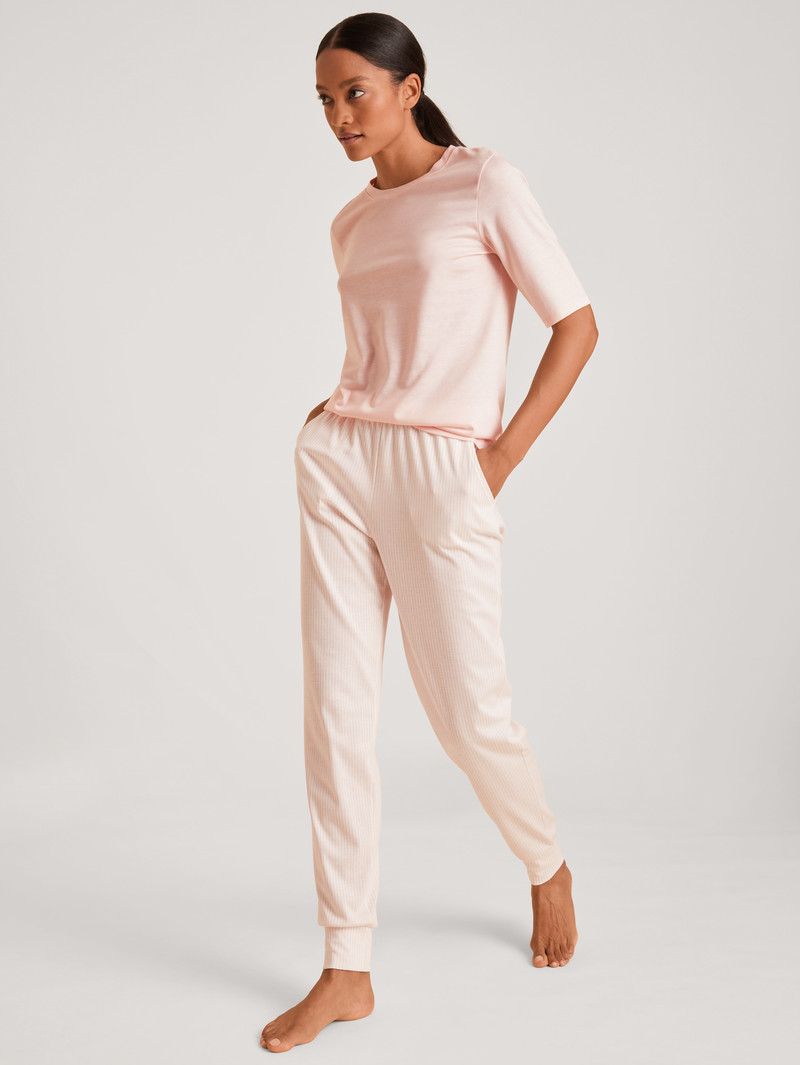 Pigiami Donna Calida Favourites Lavender Pants Pearl Blush | 2087-GOIFT