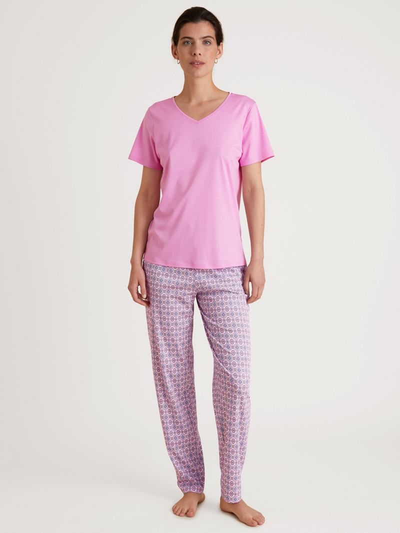 Pigiami Donna Calida Favourites Space Pants Rosa | 8973-SWTFK