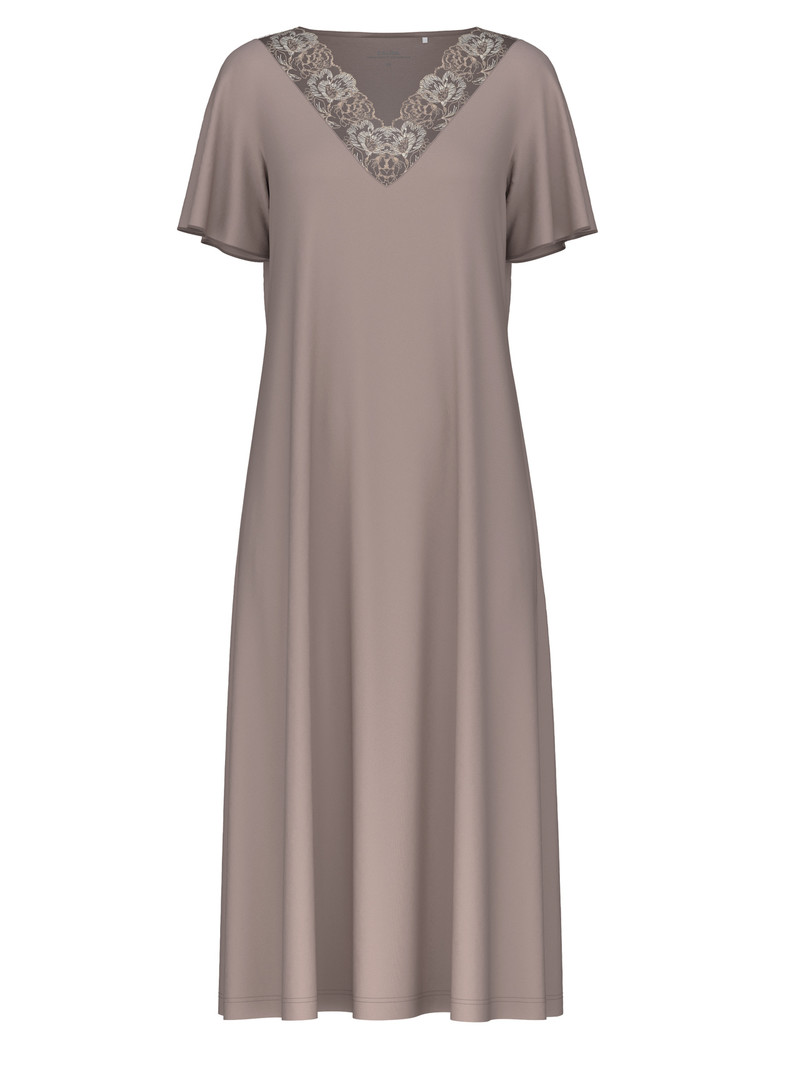 Pigiami Donna Calida Glamorous Nights Sleepshirt, Length 120 Cm Etherea Taupe | 7016-WKRYC