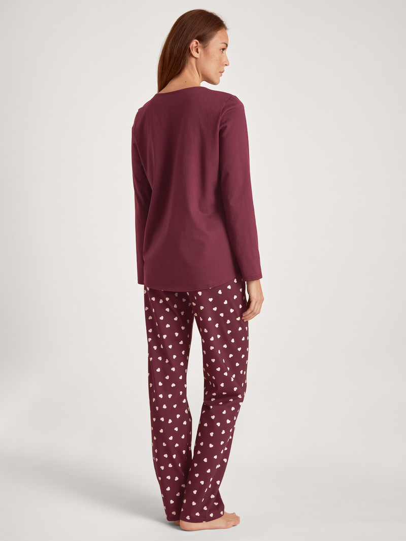 Pigiami Donna Calida Lovely Nights Pyjama Rosse | 4637-BYSEU