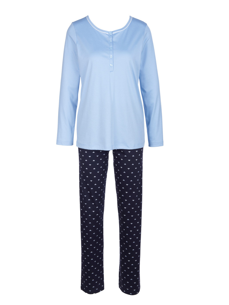 Pigiami Donna Calida Night Lovers Pyjama Corallo Blu | 6293-HYTUZ