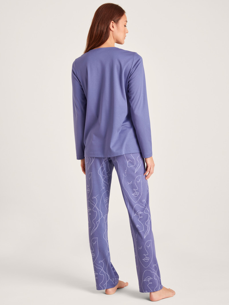 Pigiami Donna Calida Night Lovers Pyjama Viola | 2805-SFZOM