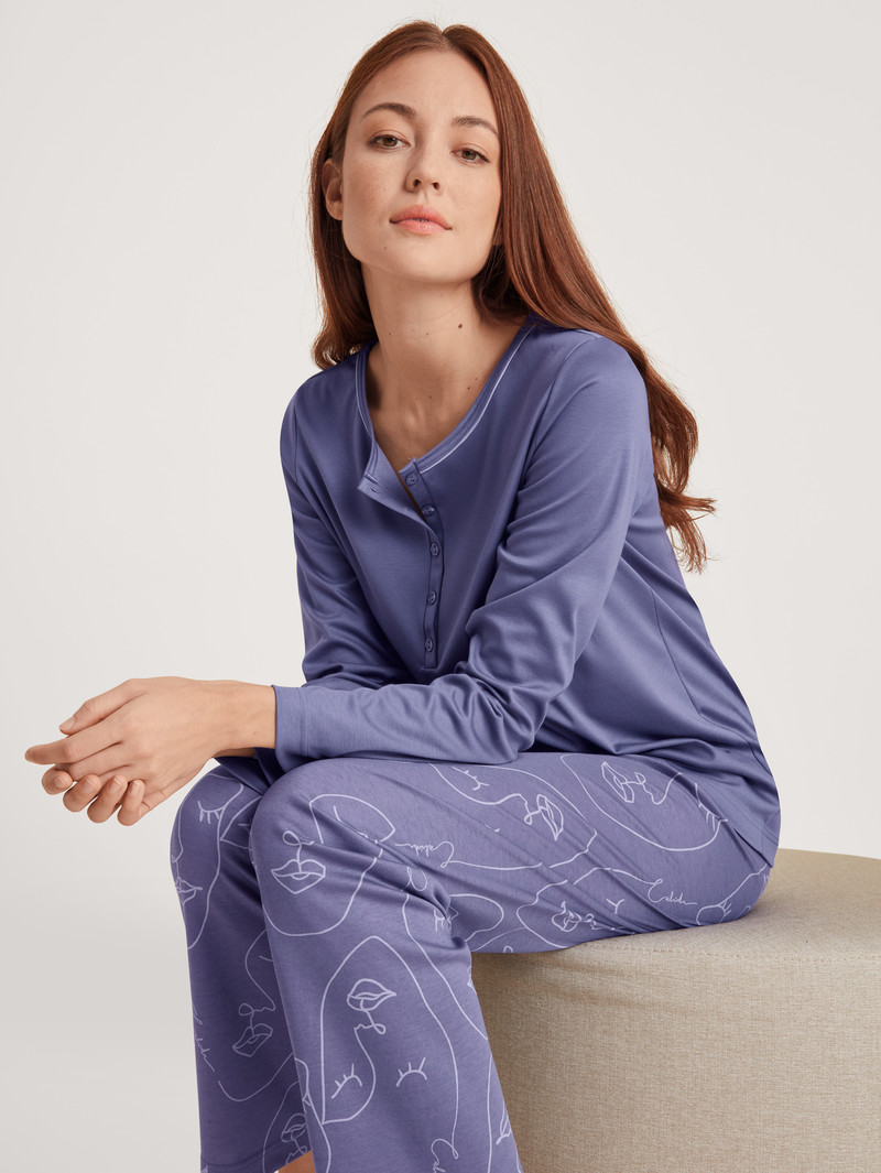 Pigiami Donna Calida Night Lovers Pyjama Viola | 2805-SFZOM