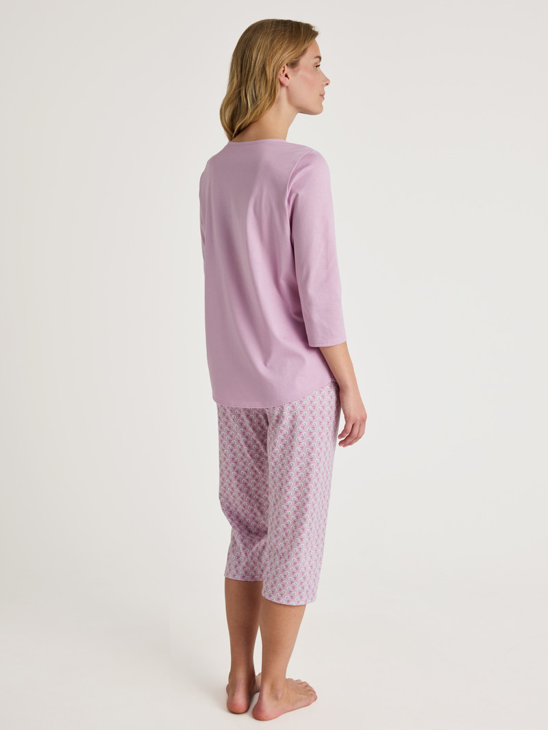 Pigiami Donna Calida Special 3/4 Pyjama New Fragrant Lilac | 0921-YVRCN