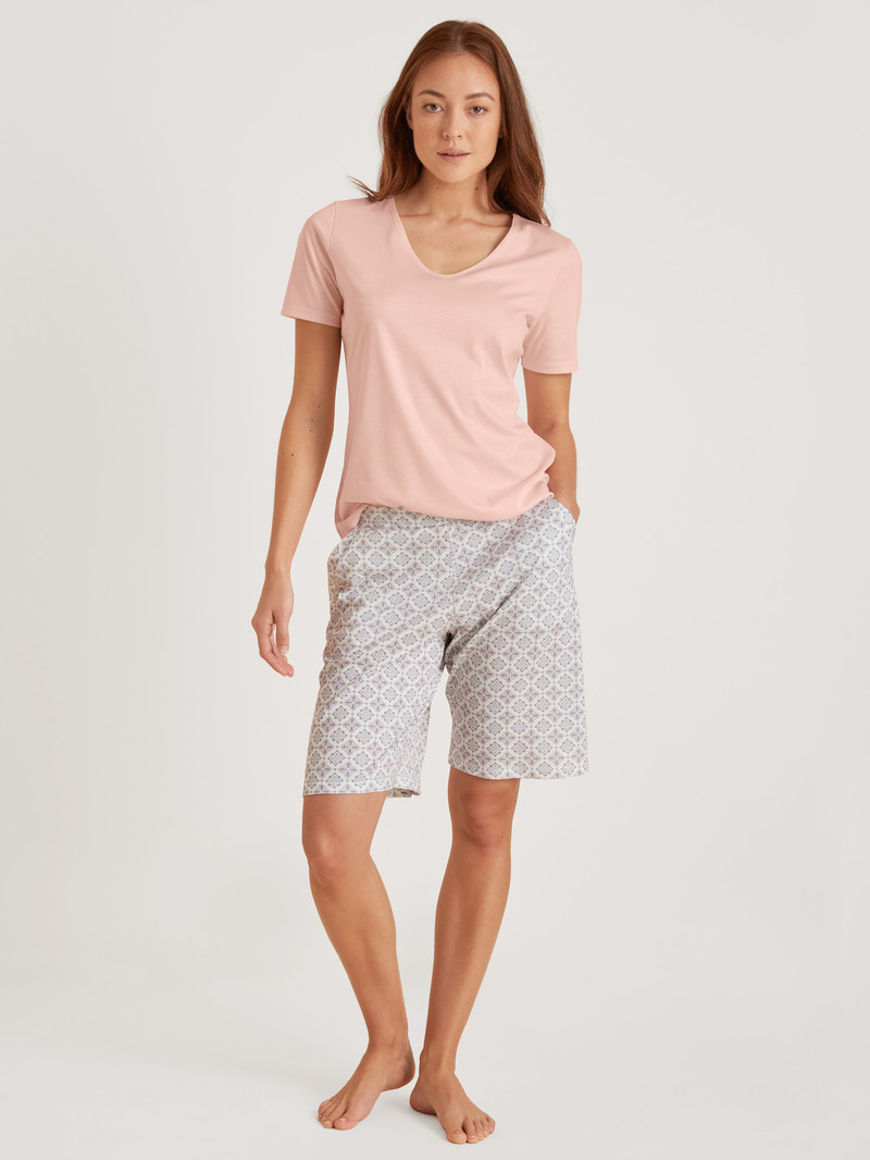 Pigiami Donna Calida Special Bermudas Pearl Blush | 2749-BGQAY