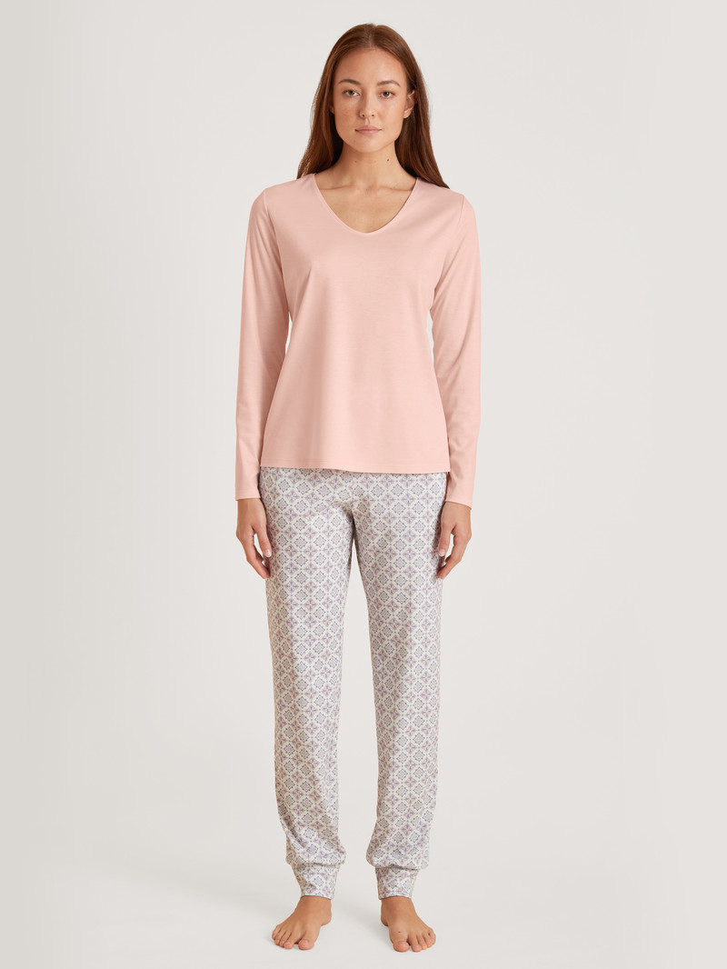 Pigiami Donna Calida Special Pants Pearl Blush | 7504-ROMLG