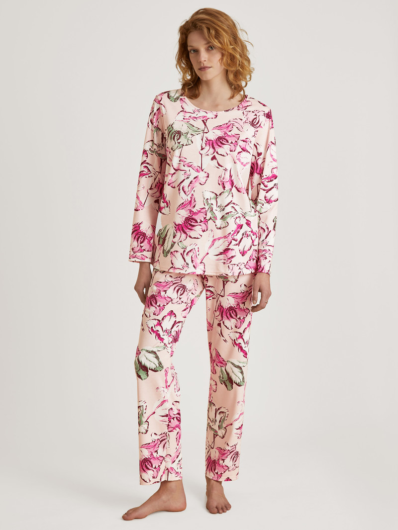 Pigiami Donna Calida Special Pyjama Pearl Blush | 6374-FTZHL