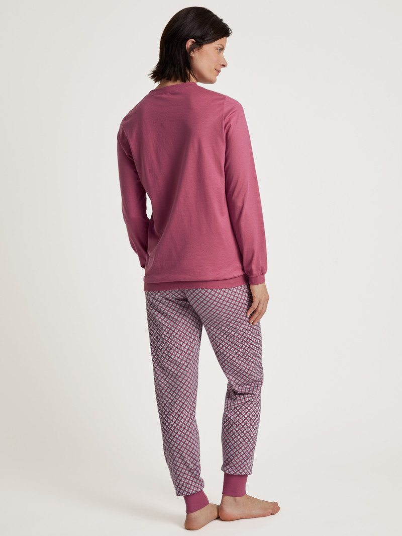 Pigiami Donna Calida Special Pyjama With Cuff Rosse | 1490-ZMJIS