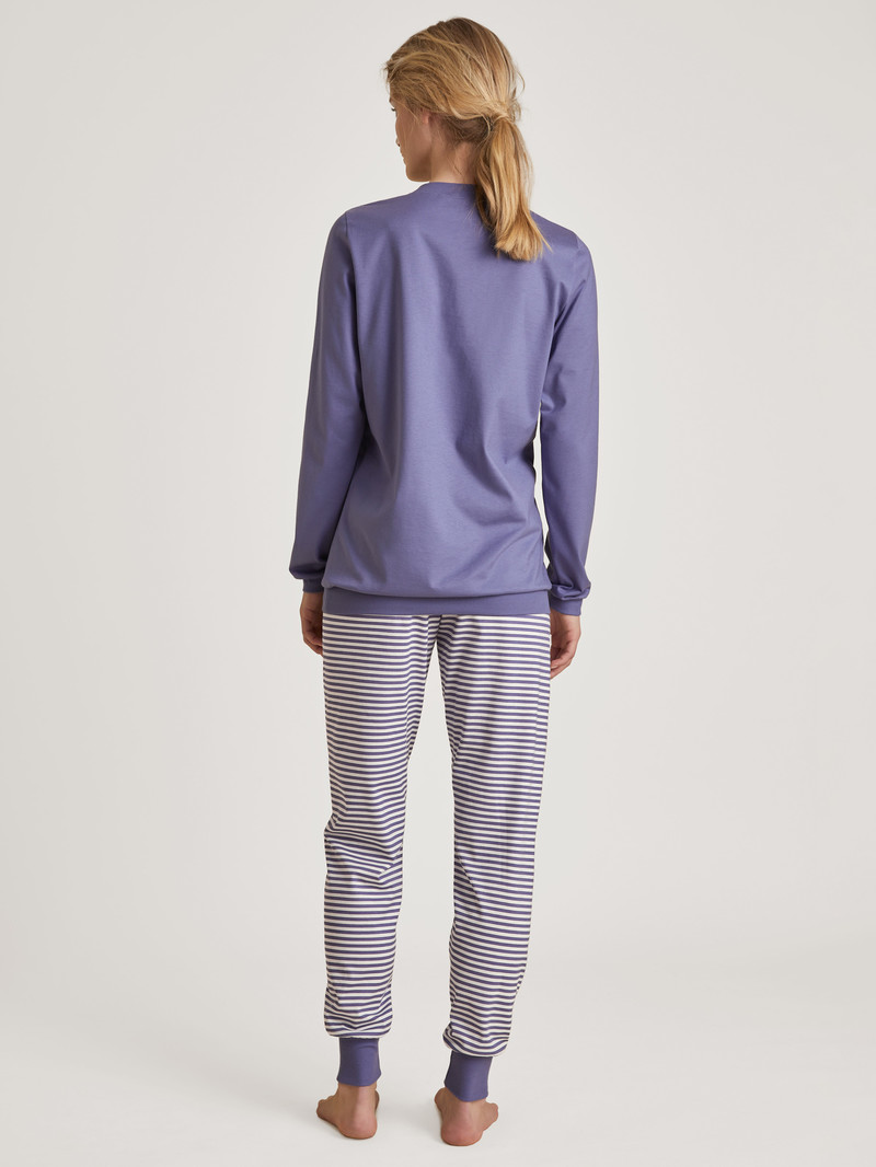 Pigiami Donna Calida Special Pyjama With Cuff Viola | 9547-RAJYZ