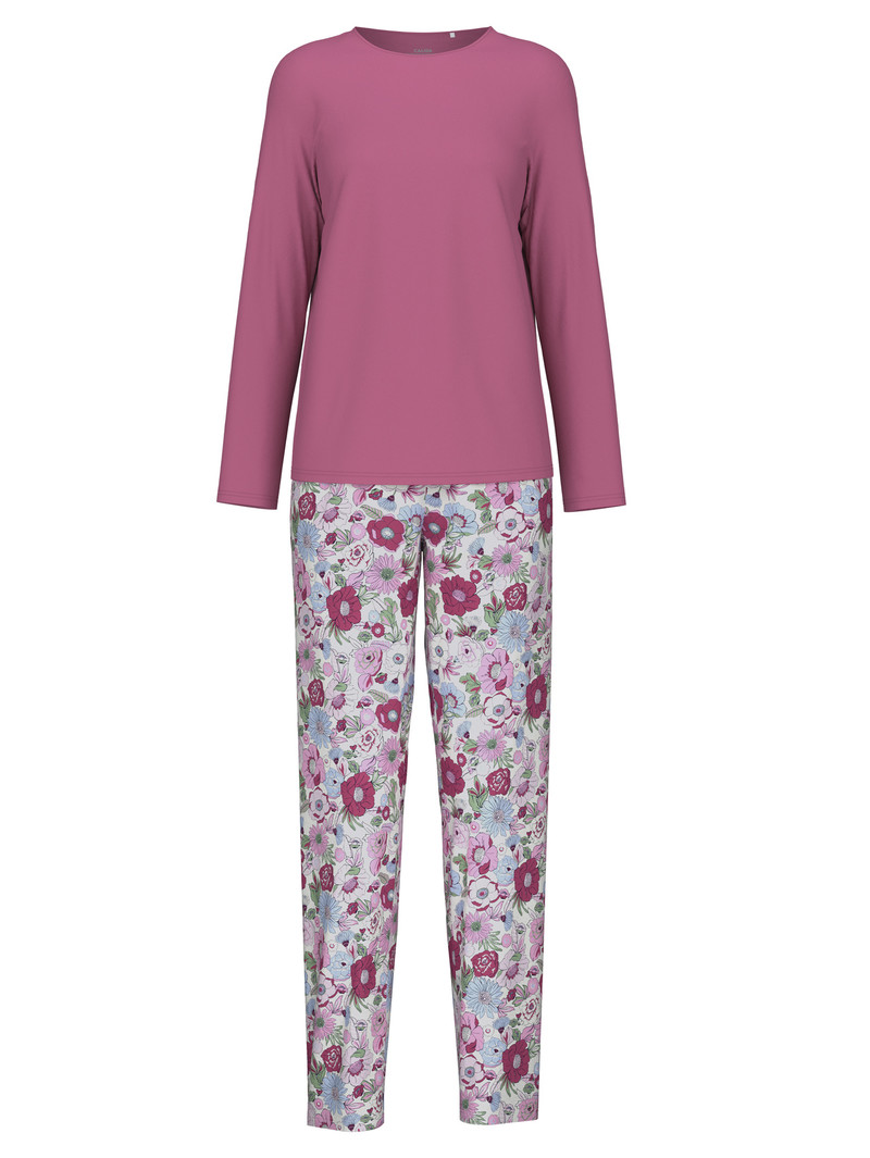 Pigiami Donna Calida Spring Flower Dreams Pyjama Rosse | 6954-JEDQU