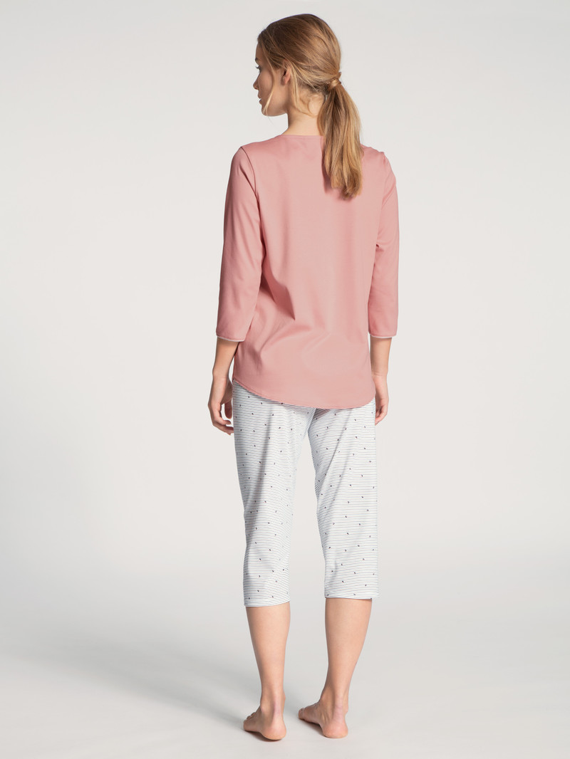 Pigiami Donna Calida Sweet Dreams 3/4 Pyjama Rosa | 5312-XVJRM