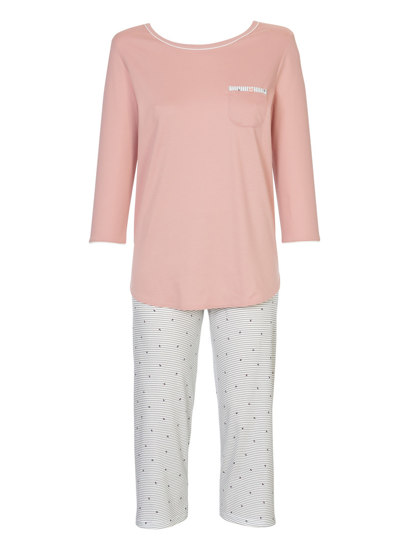 Pigiami Donna Calida Sweet Dreams 3/4 Pyjama Rosa | 5312-XVJRM