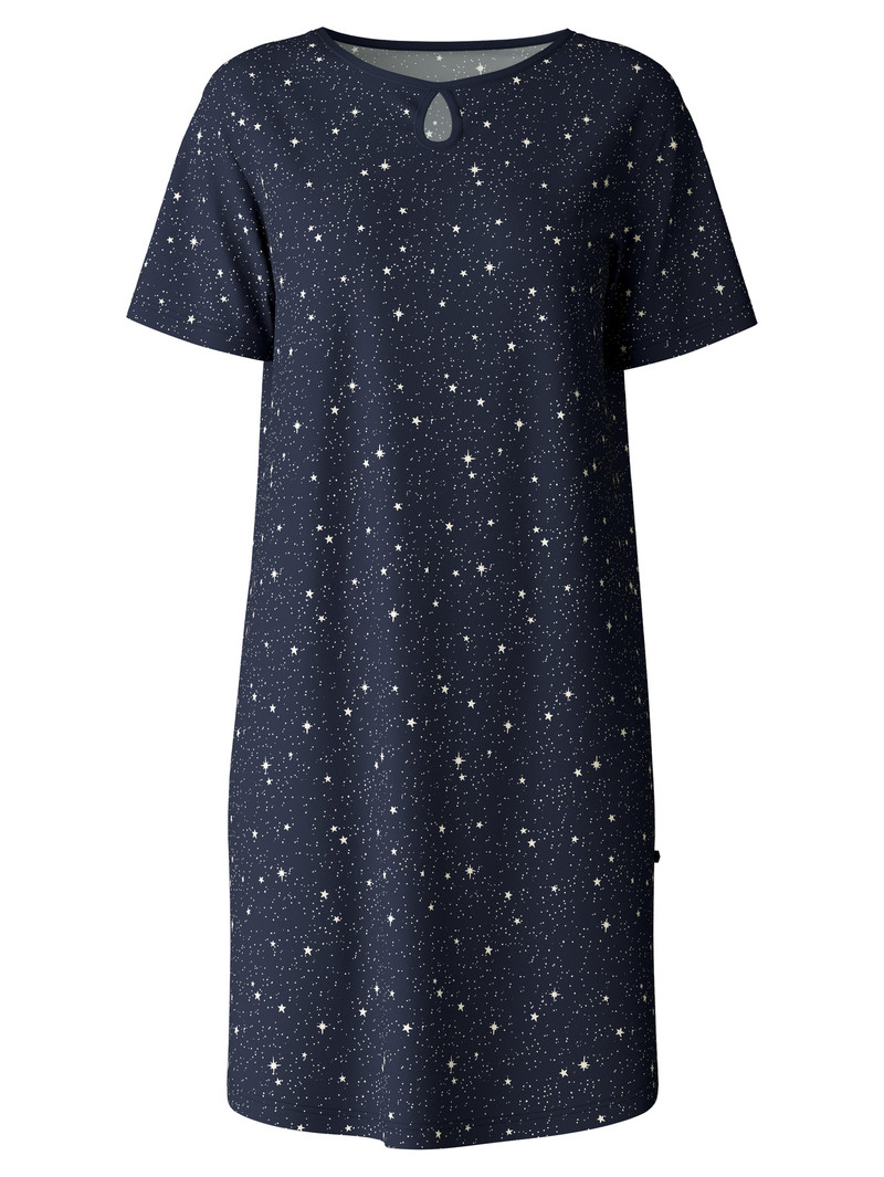 Pigiami Donna Calida Sweet Dreams Nightdress, Length 95 Cm Blu | 0869-PNIXB