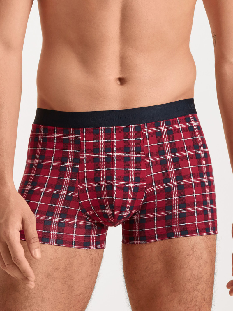 Pigiami Uomo Calida Family & Friends Boxer Brief Rosse | 6149-IPNMJ