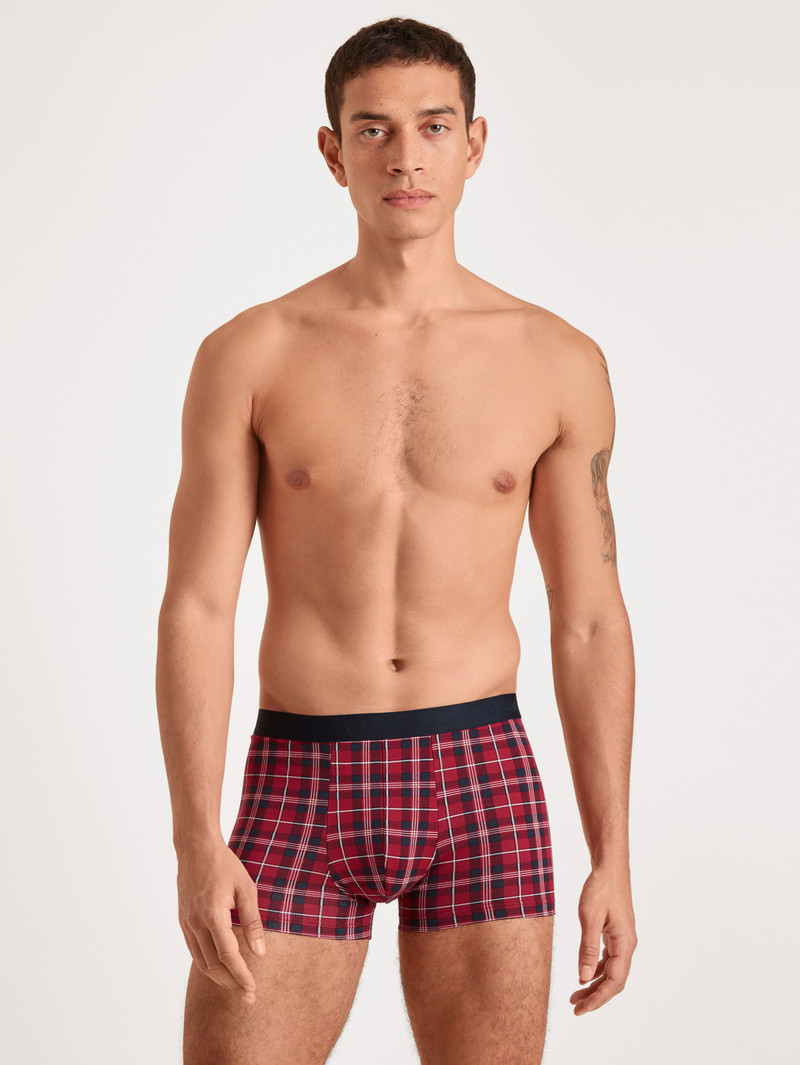 Pigiami Uomo Calida Family & Friends Boxer Brief Rosse | 6149-IPNMJ