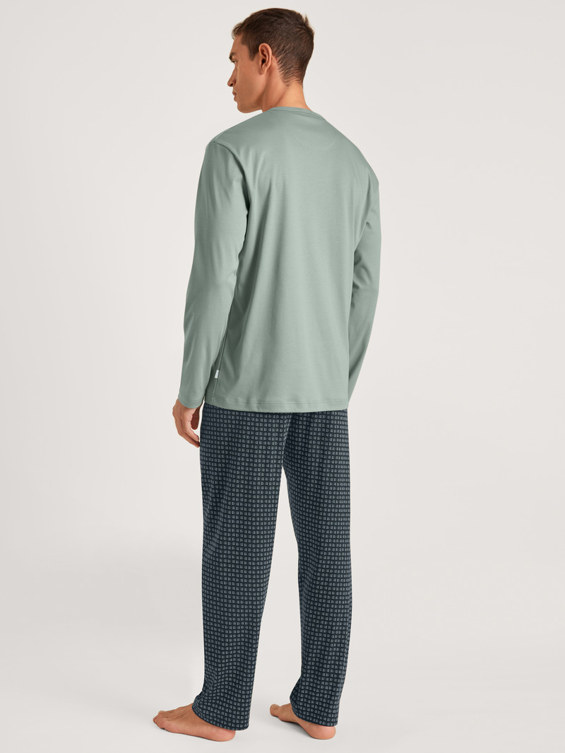 Pigiami Uomo Calida Relax Selected 2 Pyjama Grigie | 9782-WKRUN