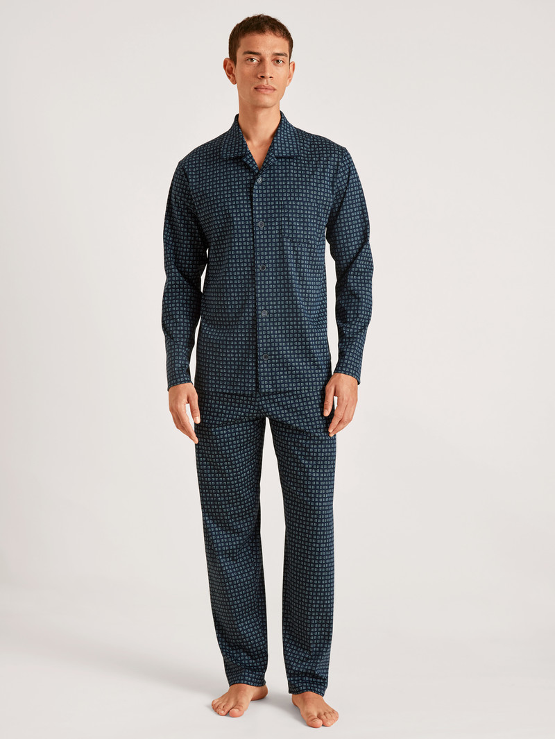 Pigiami Uomo Calida Relax Selected 2 Pyjama Buttoned Corallo | 6501-KMZTX