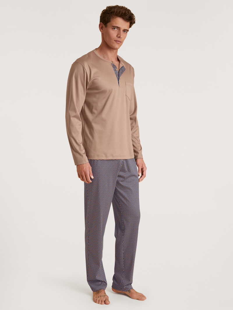 Pigiami Uomo Calida Relax Selected 3 Pyjama Warm Sands | 8041-TBQRA