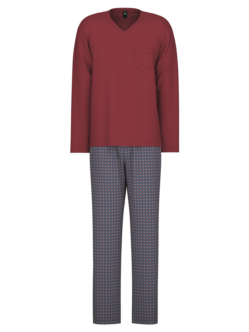 Pigiami Uomo Calida Relax Streamline 4 Pyjama Rosse | 7098-MECFW