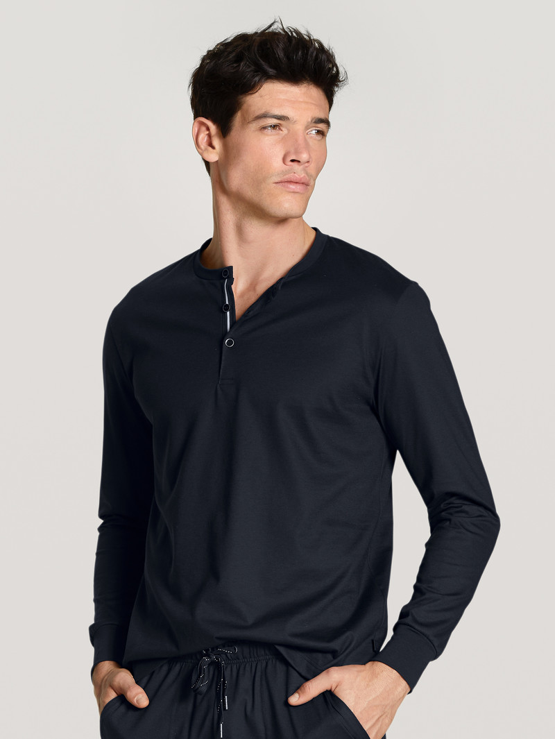 Pigiami Uomo Calida Remix Basic Sleep Shirt Long Sleeve Corallo | 2543-WPUKT