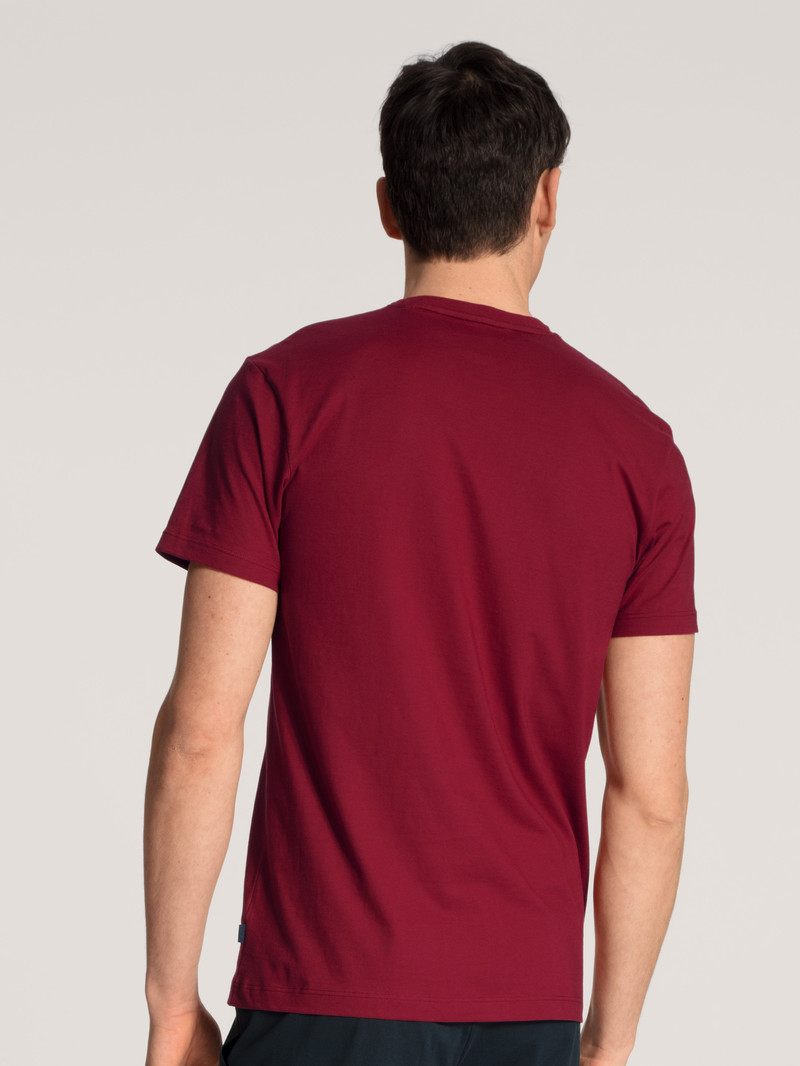 Pigiami Uomo Calida Remix Basic Sleep T-shirt Rosse | 7385-QLBUI