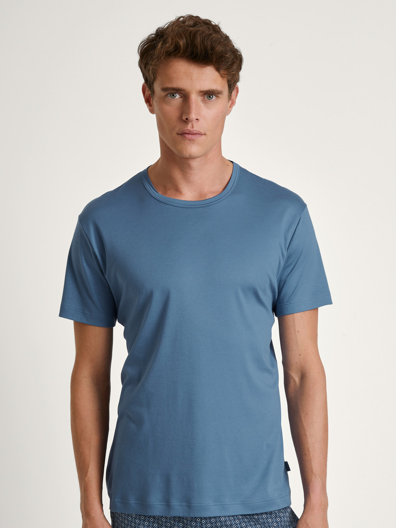 Pigiami Uomo Calida Rmx Sleep Free T-shirt Blu | 5248-ADYLM