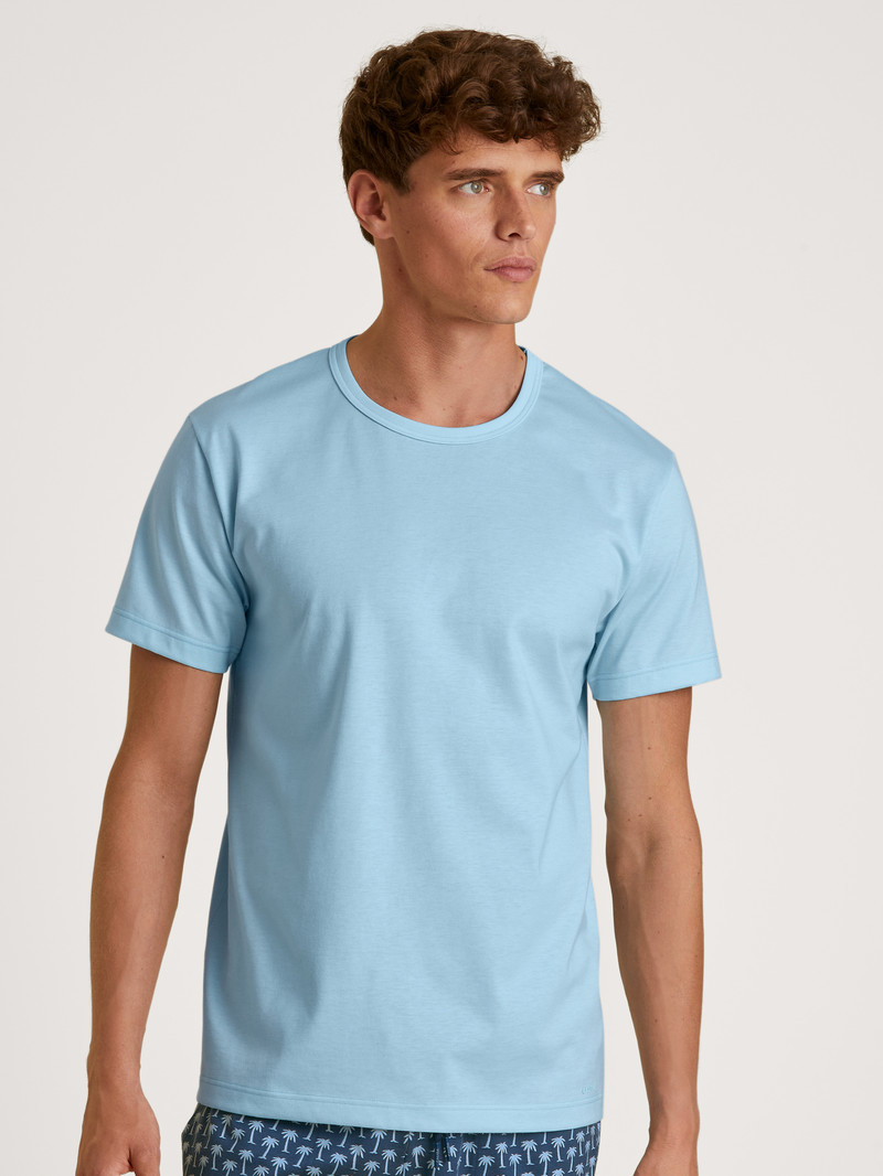 Pigiami Uomo Calida Rmx Sleep Journey T-shirt Blu | 1079-HOGKY