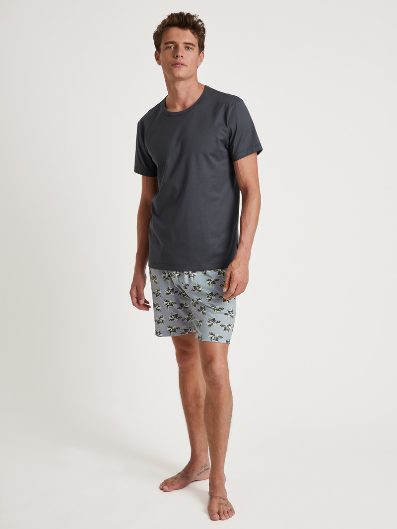 Pigiami Uomo Calida Rmx Sleep Leisure Bermudas Grigie | 0384-GFARD