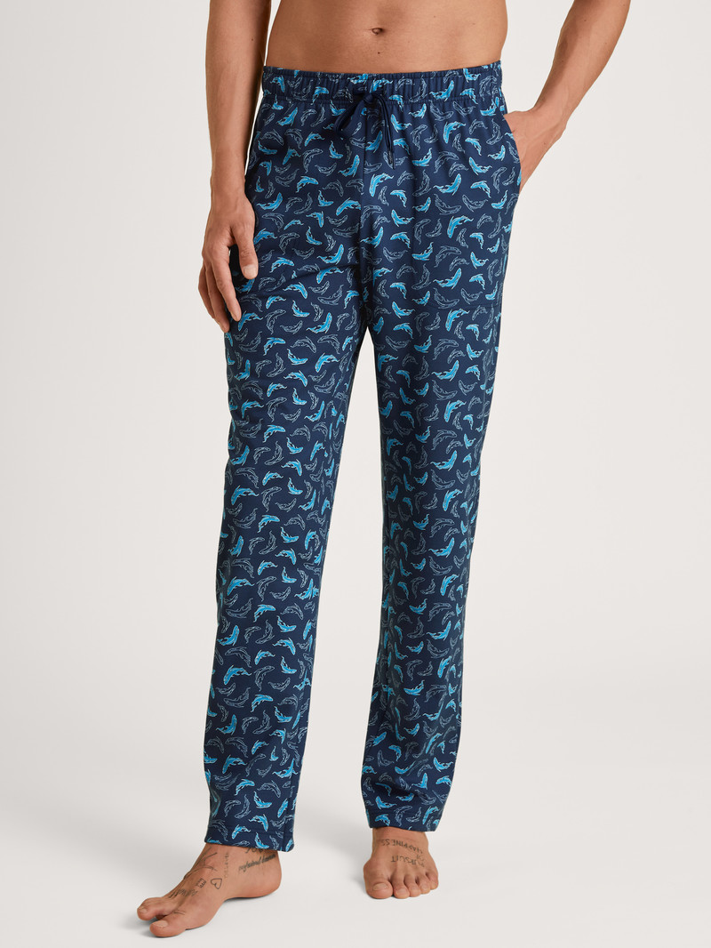 Pigiami Uomo Calida Rmx Sleep Leisure Pants Blu | 7053-CHBZS