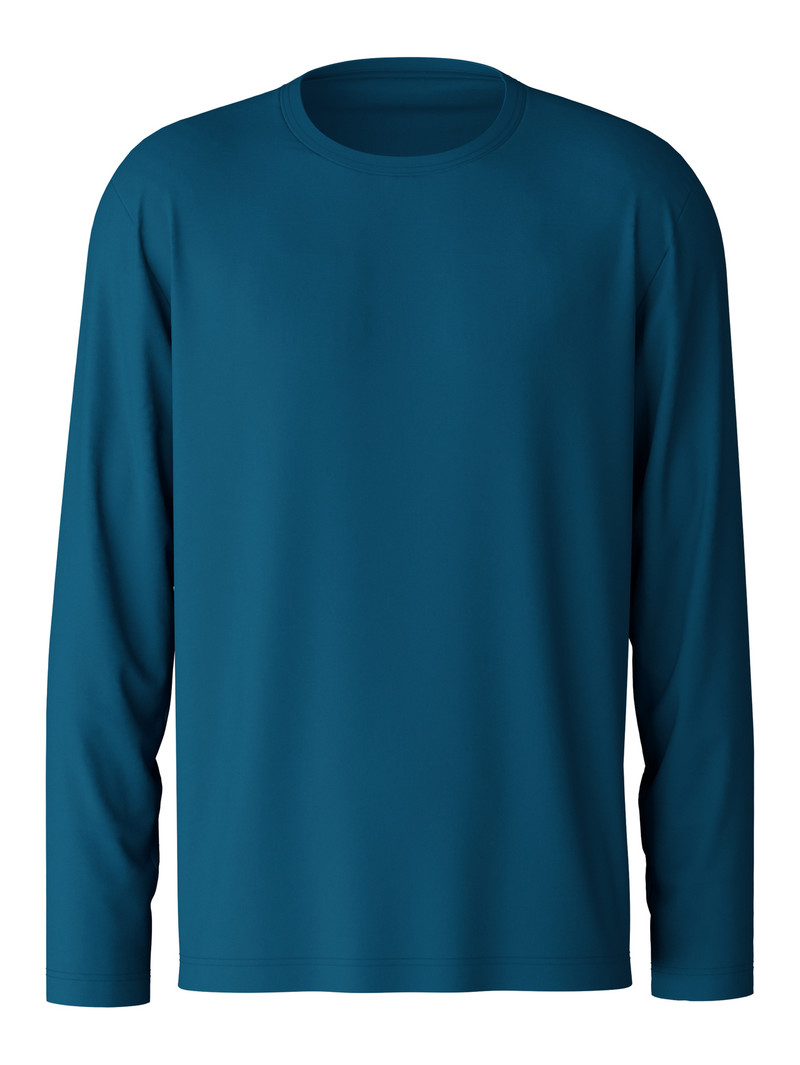 Pigiami Uomo Calida Rmx Sleep Weekend Shirt Long Sleeve Blu | 3612-JITEF