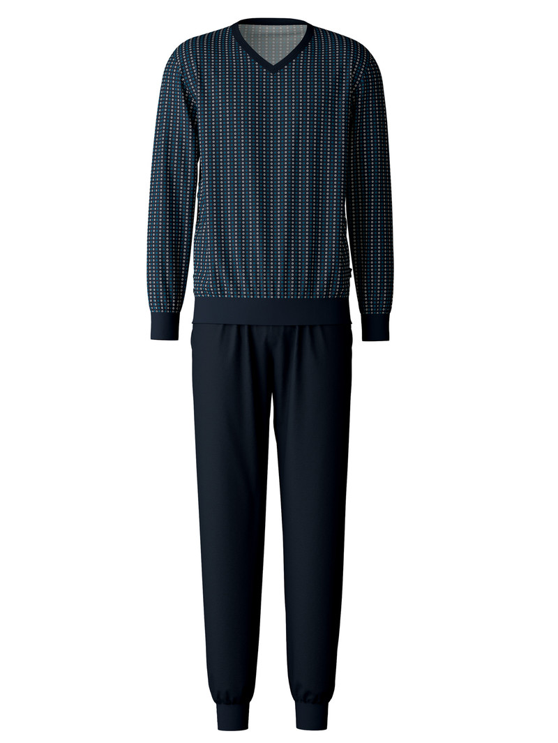 Pigiami Uomo Calida Special Pyjama With Cuff Blu | 5704-VAZKW