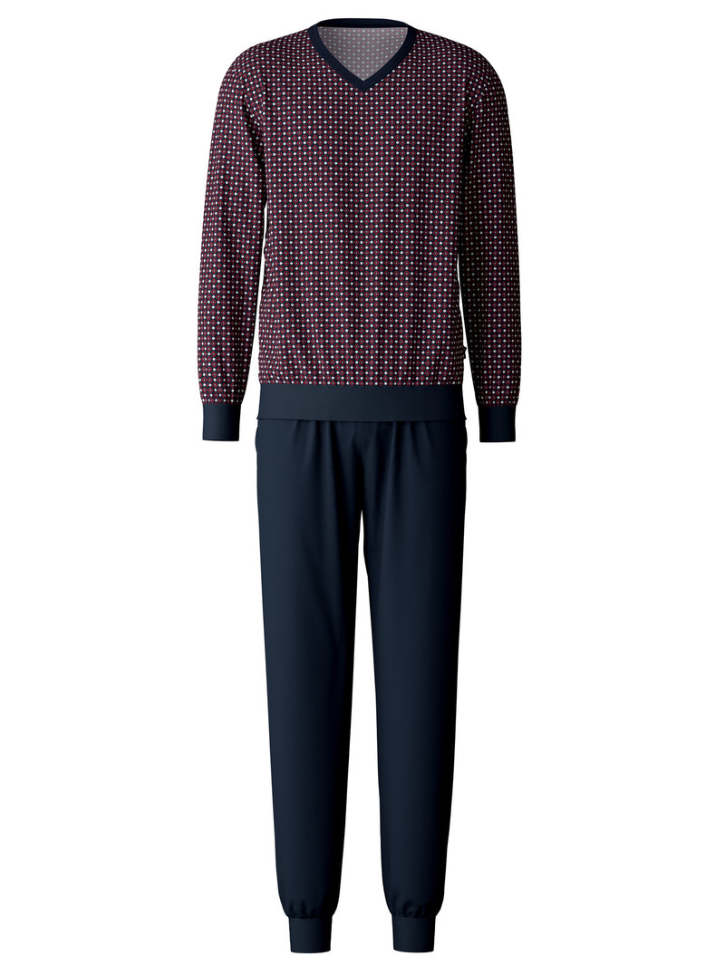 Pigiami Uomo Calida Special Pyjama With Cuff Blu | 7340-JIFMP