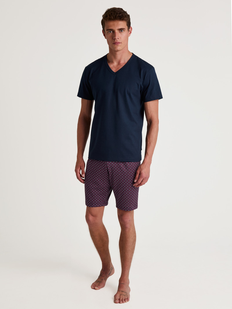 Pigiami Uomo Calida Special Short Pyjama Blu | 9264-FPNZJ