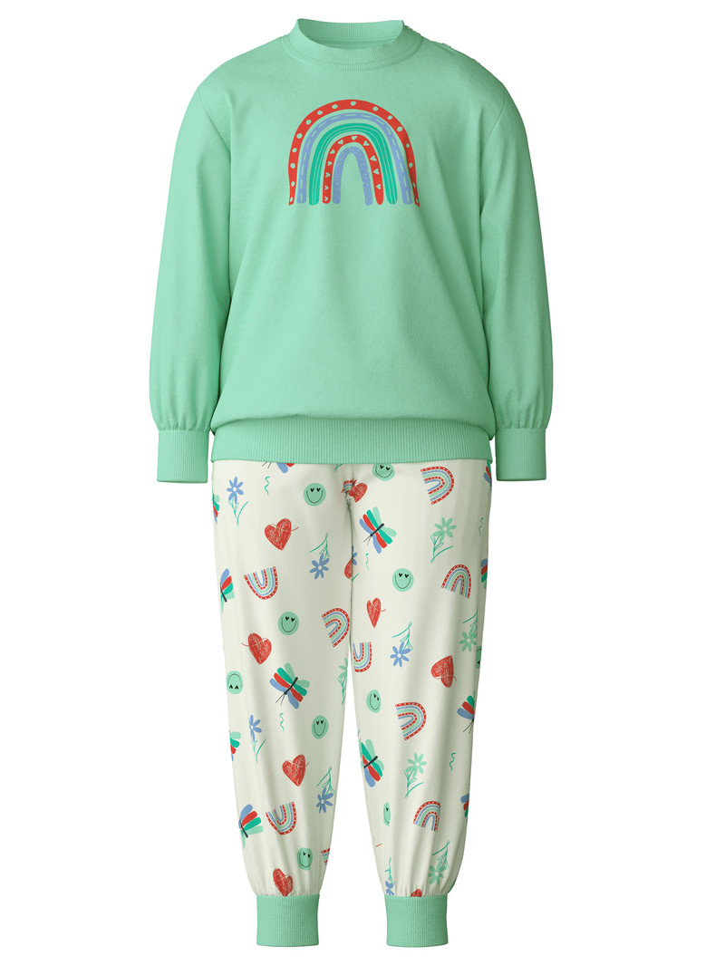 Pyjama Bambino Calida Toddlers Doodle Pyjama With Cuff Verdi | 0943-NFMCO