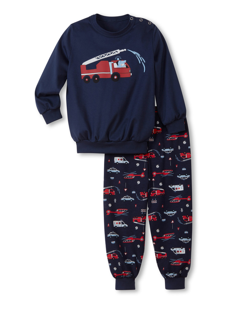 Pyjama Bambino Calida Toddlers Fireman Pyjama With Cuff Blu | 7409-LIATY