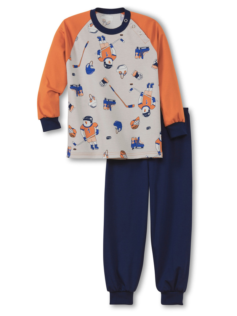 Pyjama Bambino Calida Toddlers Hockey Pyjama With Cuff Smoked Paprika | 2745-NWAIL