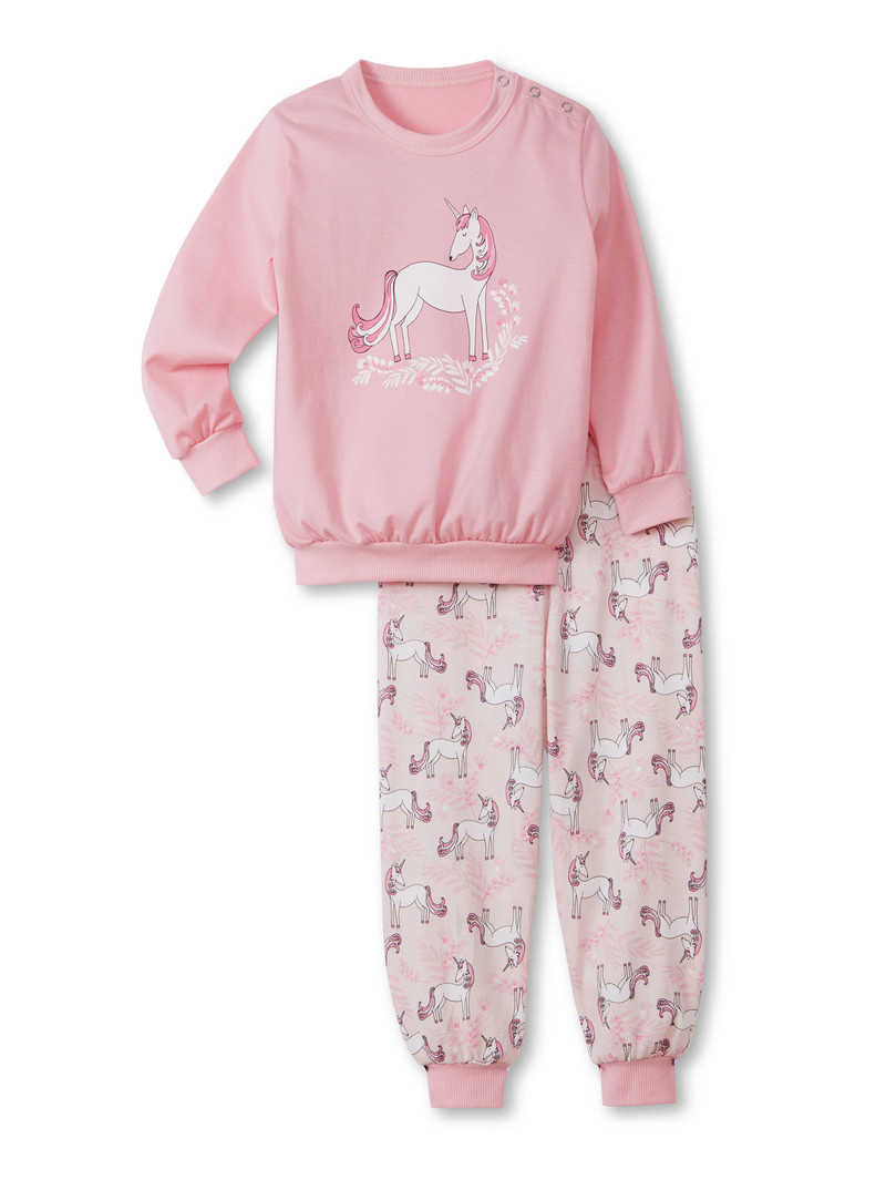 Pyjama Bambino Calida Toddlers Unicorn Pyjama With Cuff Corallo | 8935-LXAJC