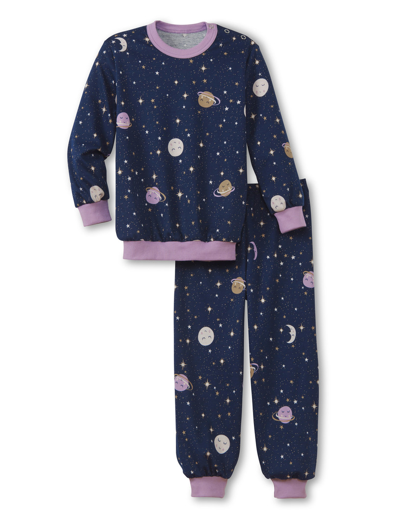 Pyjama Bambino Calida Toddlers Universe Pyjama With Cuff Blu | 8092-BTINU