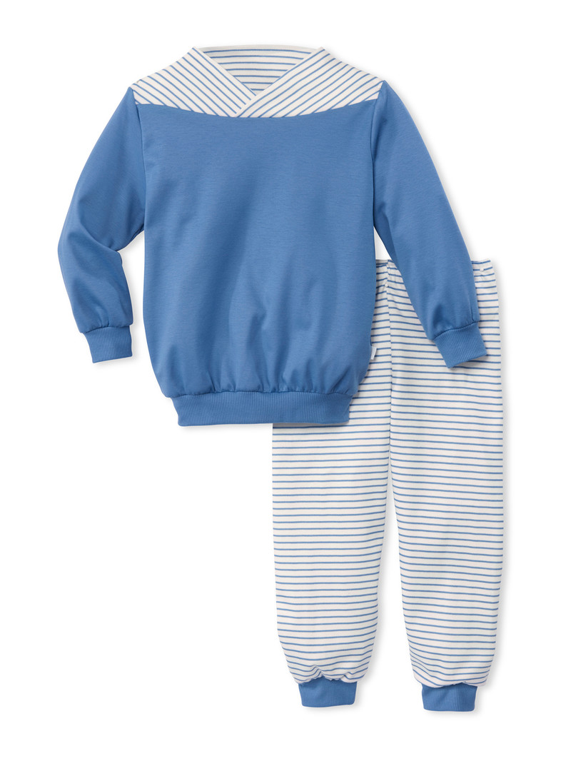 Pyjama Bambino Calida Toddlers Youngster Pyjama With Cuff Blu | 8013-OKRHA