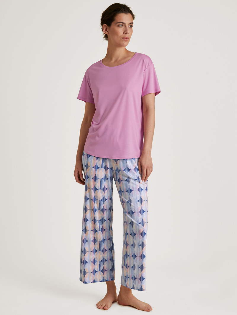 Summer Oufits Donna Calida Circular Dreams 7/8 Pants, Cradle To Cradle Certified® Blu | 1079-CHVKR