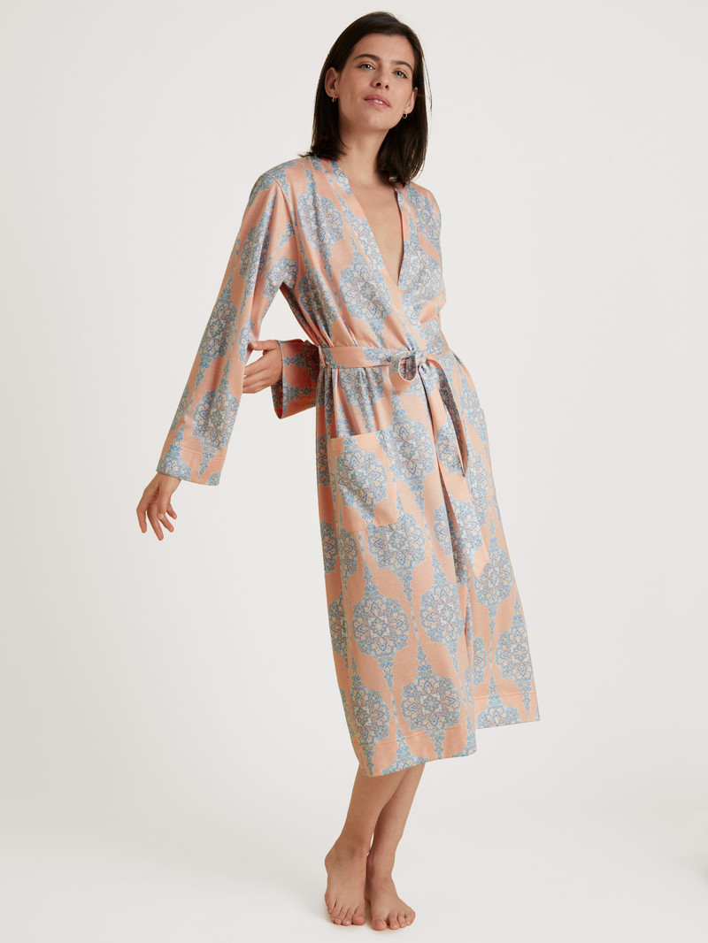 Summer Oufits Donna Calida Favourites Balance Kimono, Length 120cm Peach Parfait | 0178-QGLKV