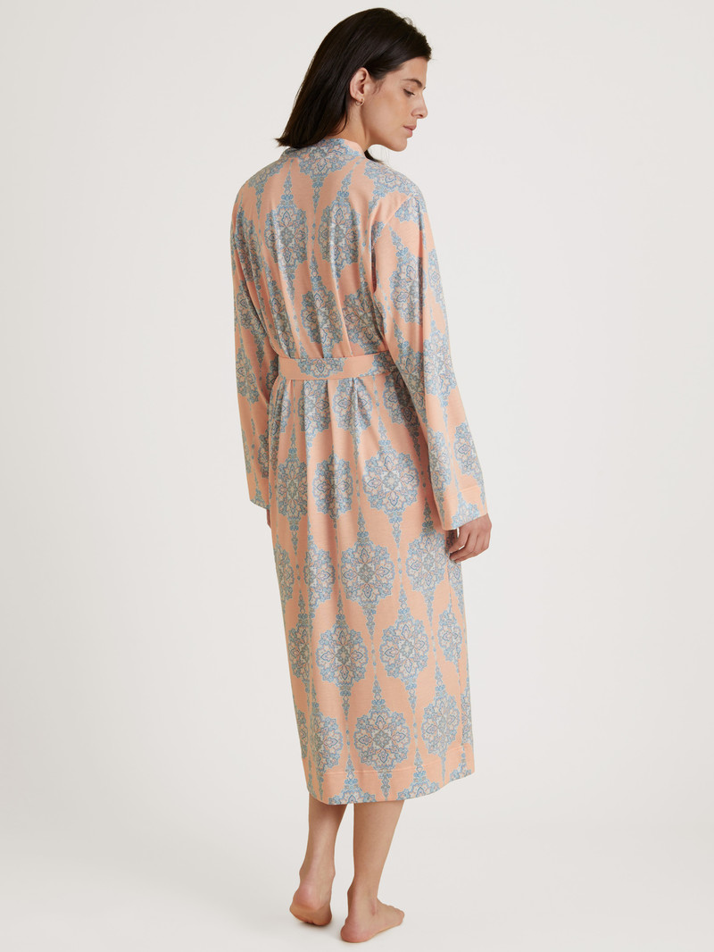 Summer Oufits Donna Calida Favourites Balance Kimono, Length 120cm Peach Parfait | 0178-QGLKV