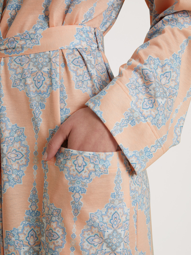 Summer Oufits Donna Calida Favourites Balance Kimono, Length 120cm Peach Parfait | 0178-QGLKV