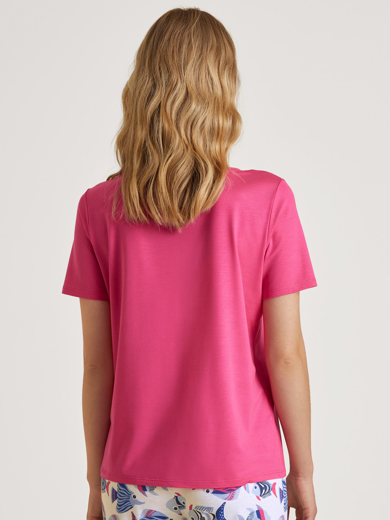 Summer Oufits Donna Calida Favourites Serenity Shirt Short-sleeve Rosa | 1053-GKVUI