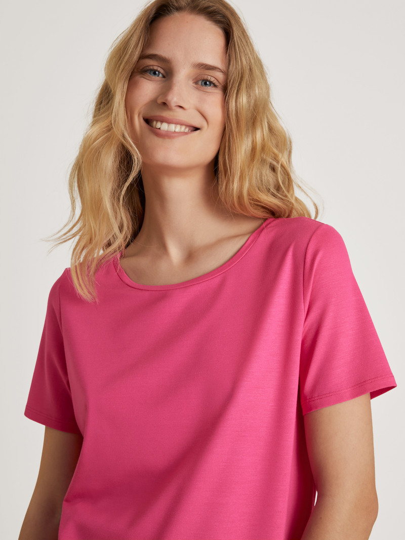 Summer Oufits Donna Calida Favourites Serenity Shirt Short-sleeve Rosa | 1053-GKVUI