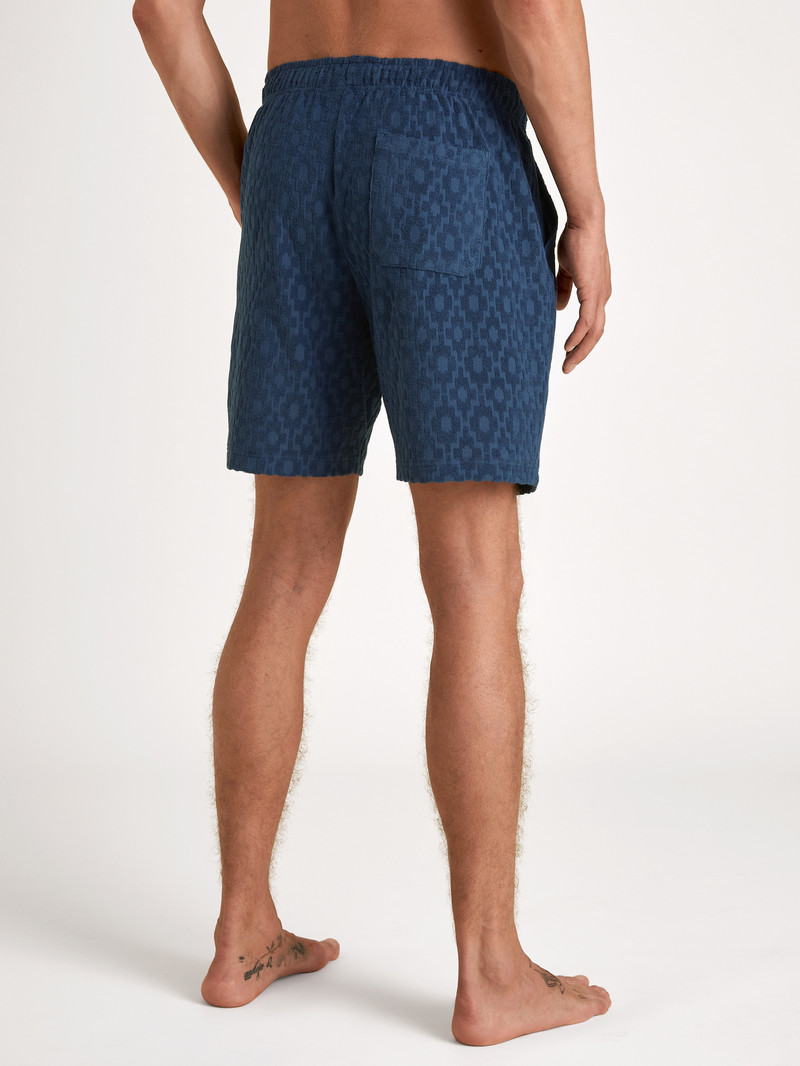 Summer Outfits Uomo Calida Rmx Lounge Holiday Bermudas Blu | 6531-RPQUV