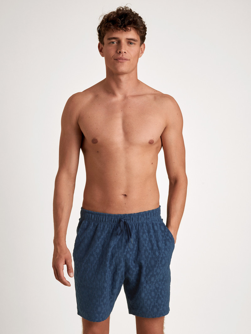 Summer Outfits Uomo Calida Rmx Lounge Holiday Bermudas Blu | 6531-RPQUV