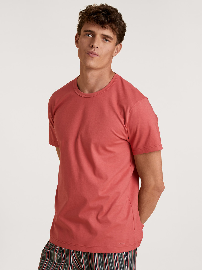 Summer Outfits Uomo Calida Rmx Sleep Holiday T-shirt Rosse | 4820-GPVNK