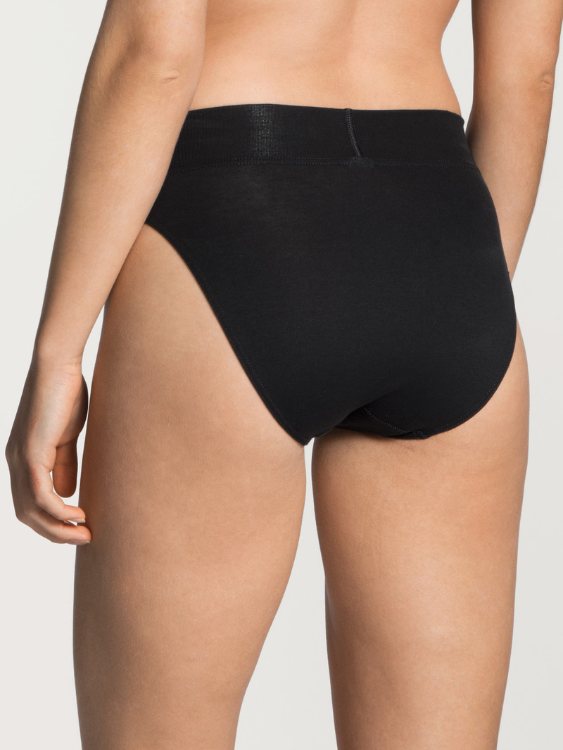 Yoga Donna Calida Elastic Brief, High Waist Schwarz | 9310-PEKQF